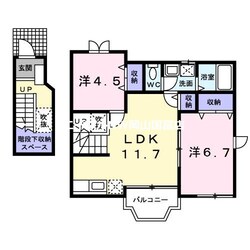 サンシティ臼井Ｄの物件間取画像